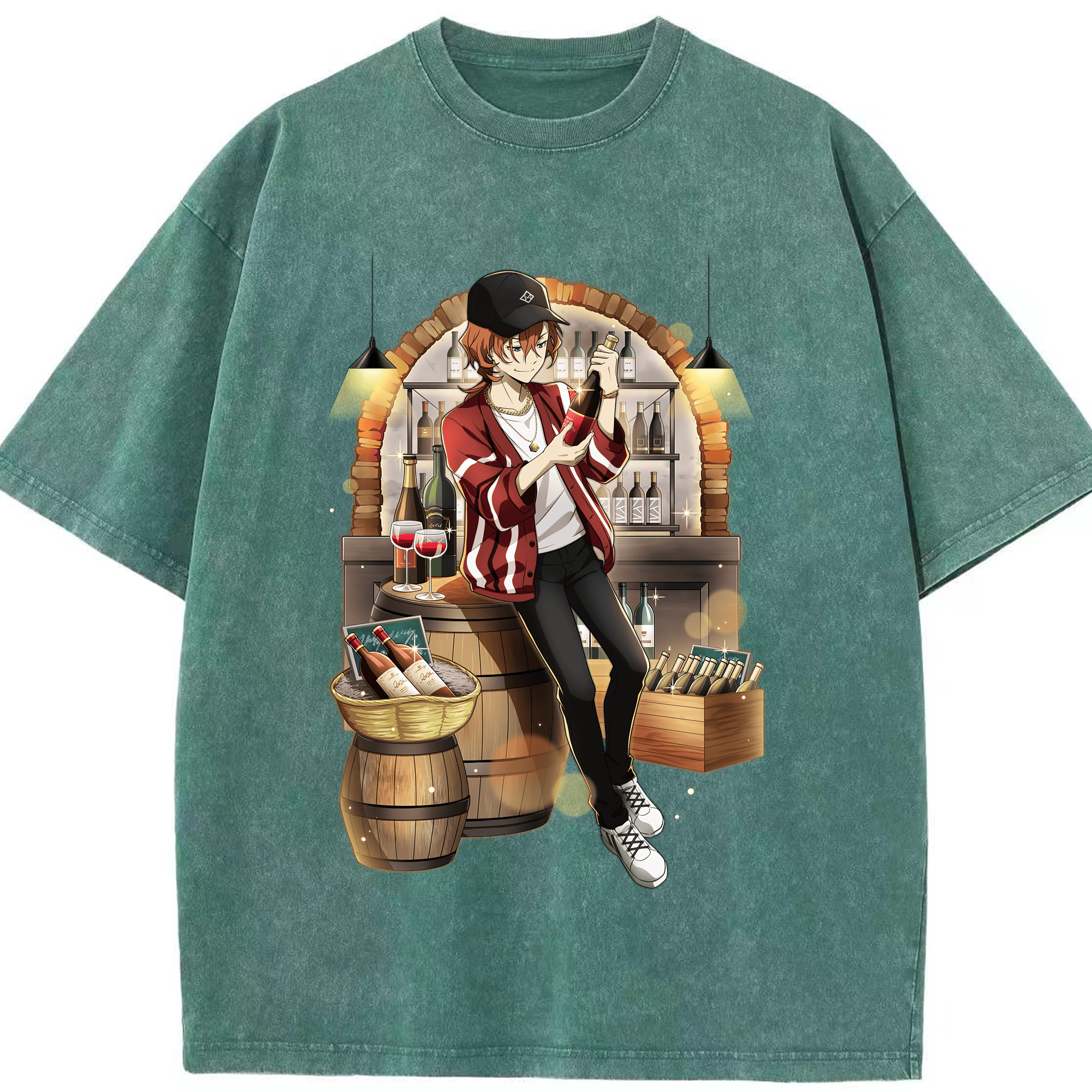 （画像用） 文豪ストレイドッグス Bungo Stray Dogs 綿100% ヴィンテージ風 半袖Tシャツ（フロントプリント）
